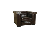 Thumbnail for AFD Micro Leather Bench Chair Benches AFD Brown 