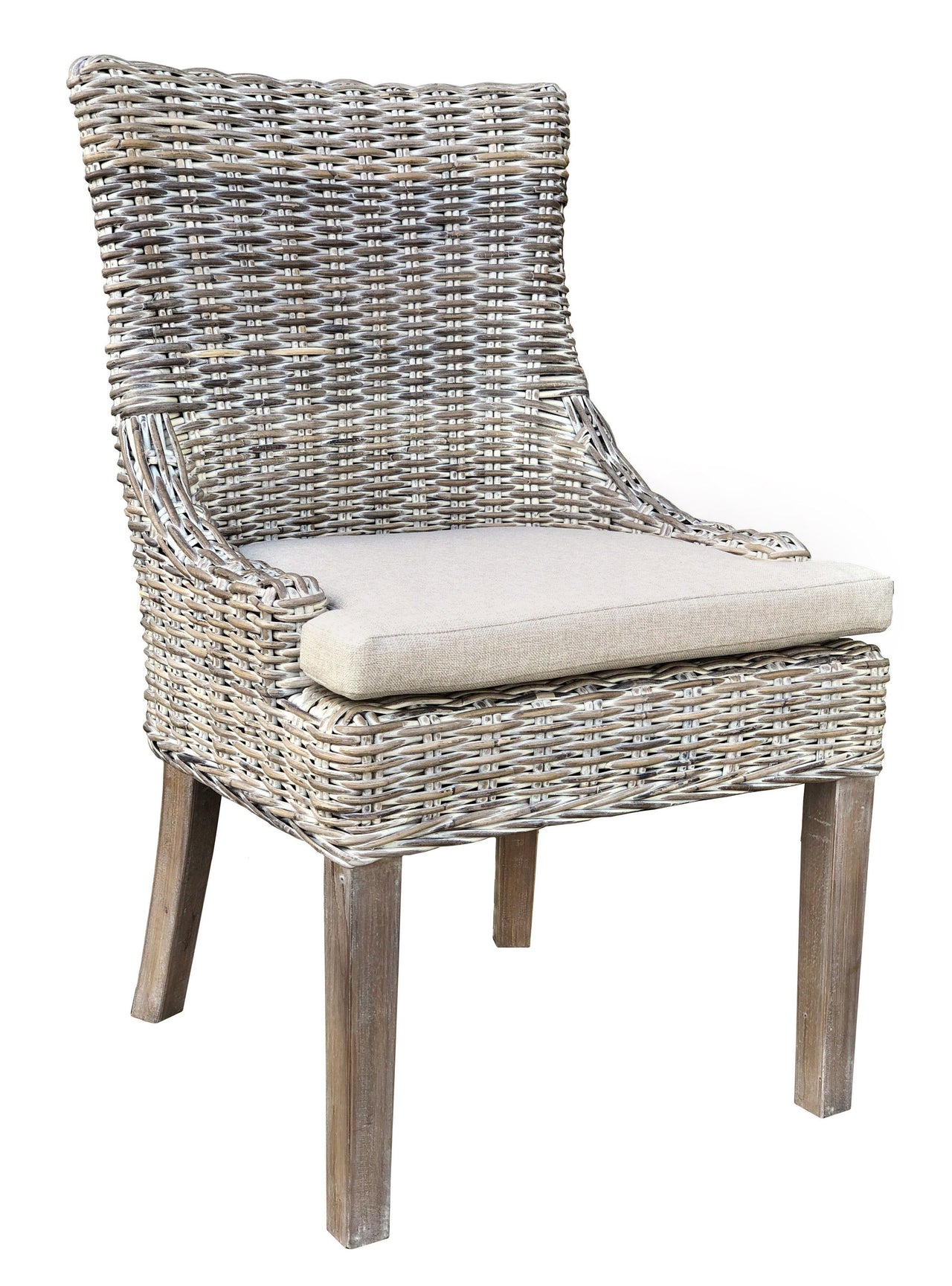 AFD Alfresco Dining Chair Kuba Grey Weave Savannah White Wash Chairs AFD White Wash 