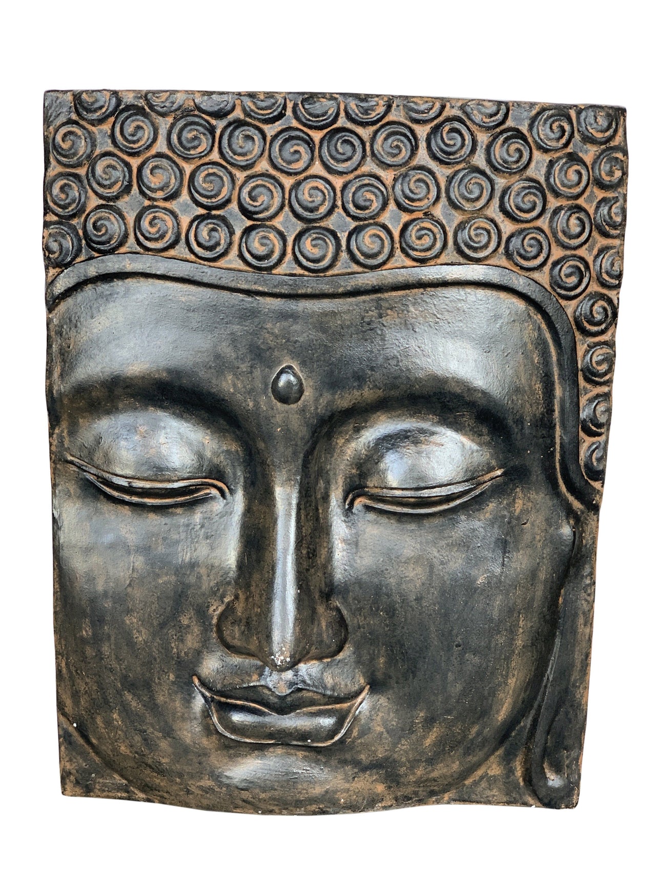 AFD Buddha Face Wall Decoration Small Black Earth Décor AFD Black 