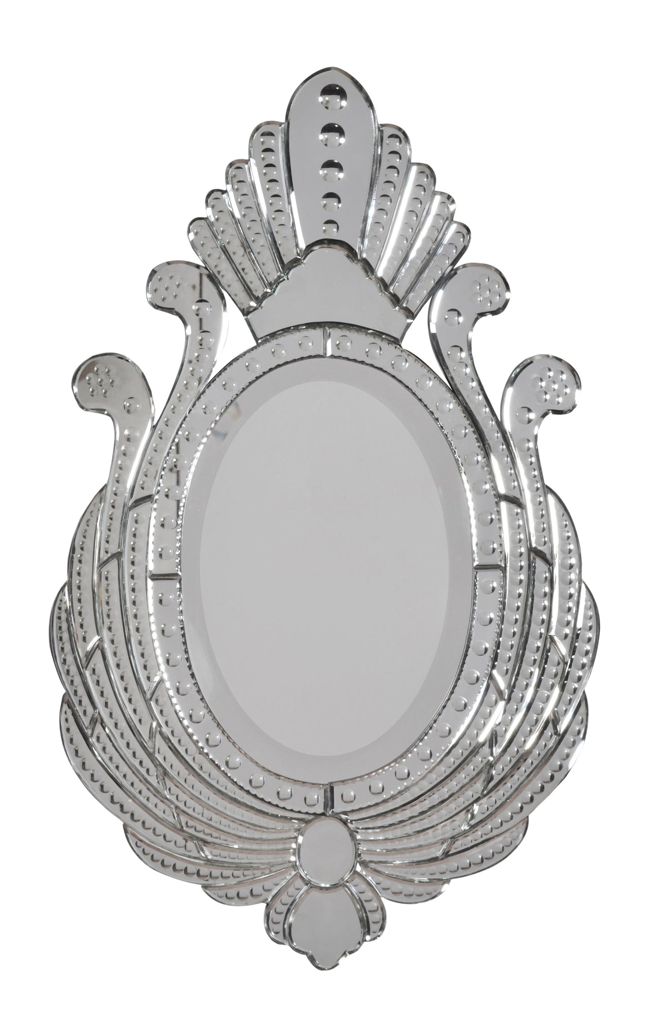 AFD Venetian Style Royal Peacock Mirror 36" Mirrors AFD Clear 