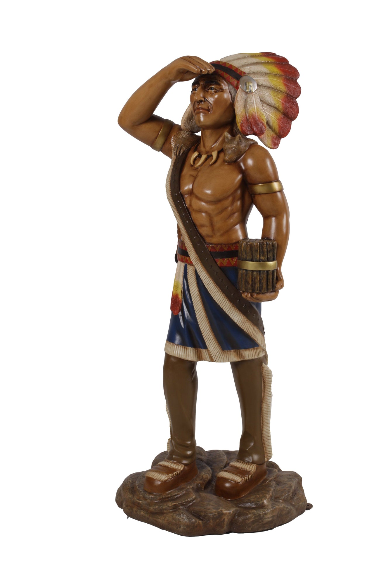 AFD Tobacco Store Indian 4ft Statuary AFD Multicolor 