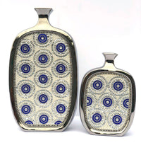 Thumbnail for AFD Set 2 Cobalt Crystal Swirl Vases Décor AFD MULTI COLORED 