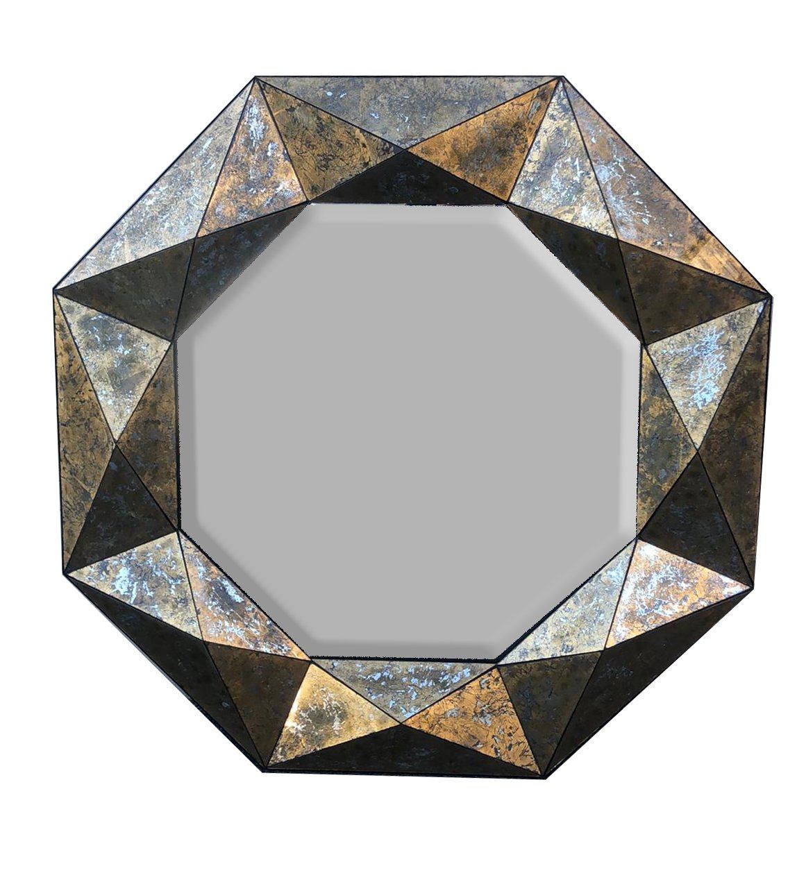 AFD Large Octagonal Eglomise 48" Mirror Mirrors AFD GLASS 