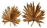 Thumbnail for AFD Set of 2 Palm Leaf Sprays Wall Decor Décor AFD Gold Leaf 