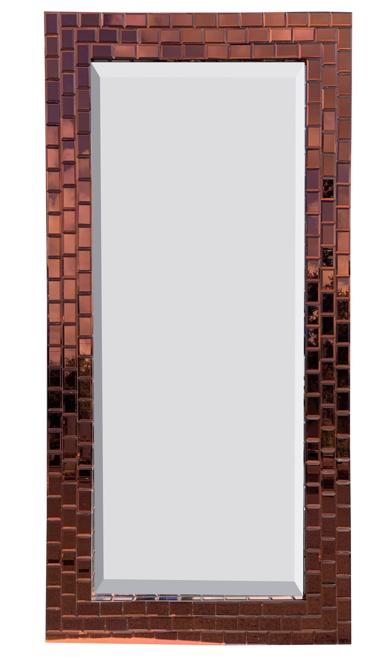 AFD Rose Gold Grand Rectangular Mirror Mirrors AFD Rose Gold 