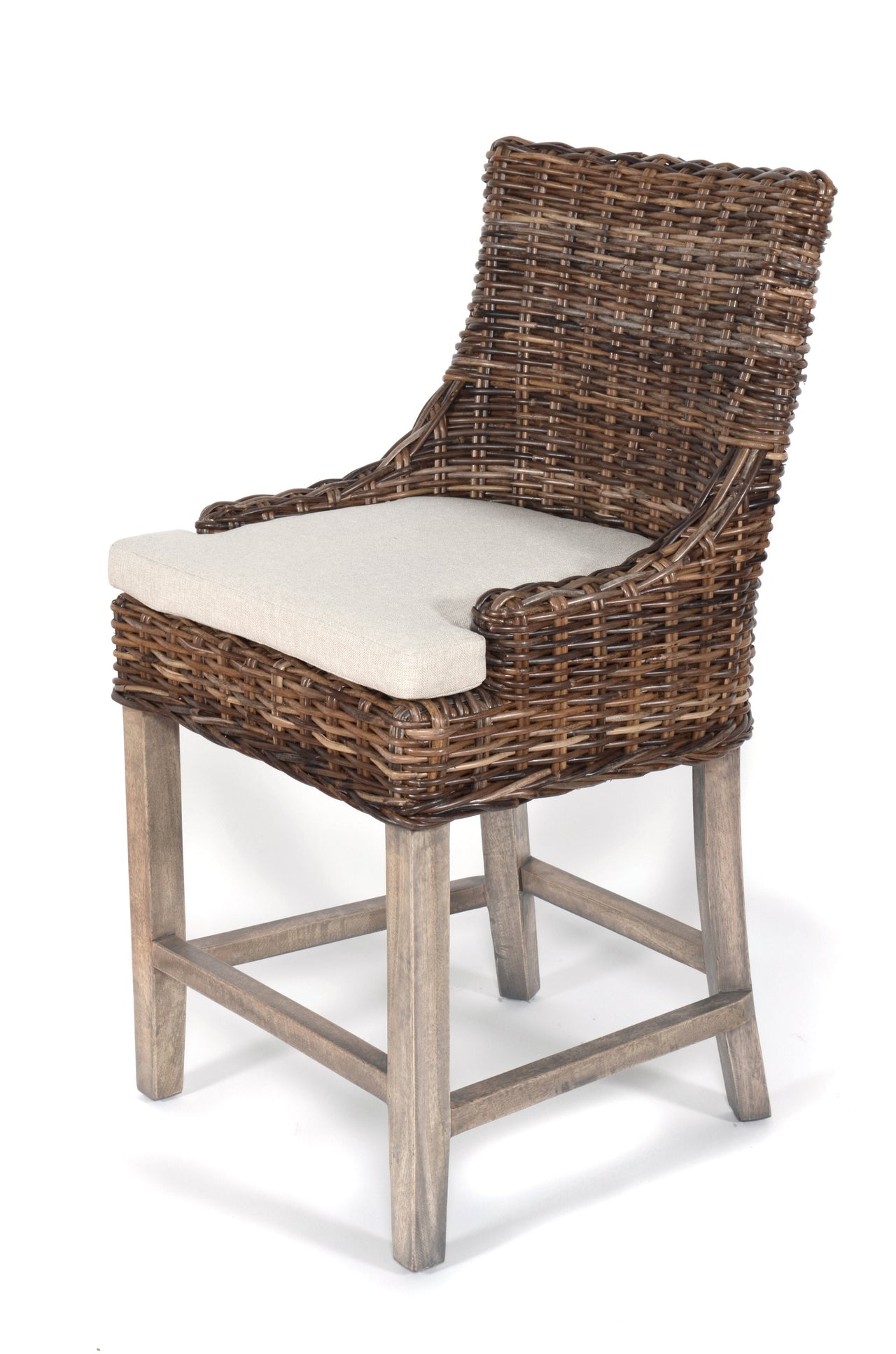 AFD Alfresco Kuba Brown Counter Stool Colorado Dark Wash Stools AFD Dark 