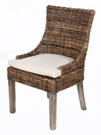 Thumbnail for AFD Alfresco Dining Chair Kuba Weave Colorado Dark Stain Chairs AFD Dark 