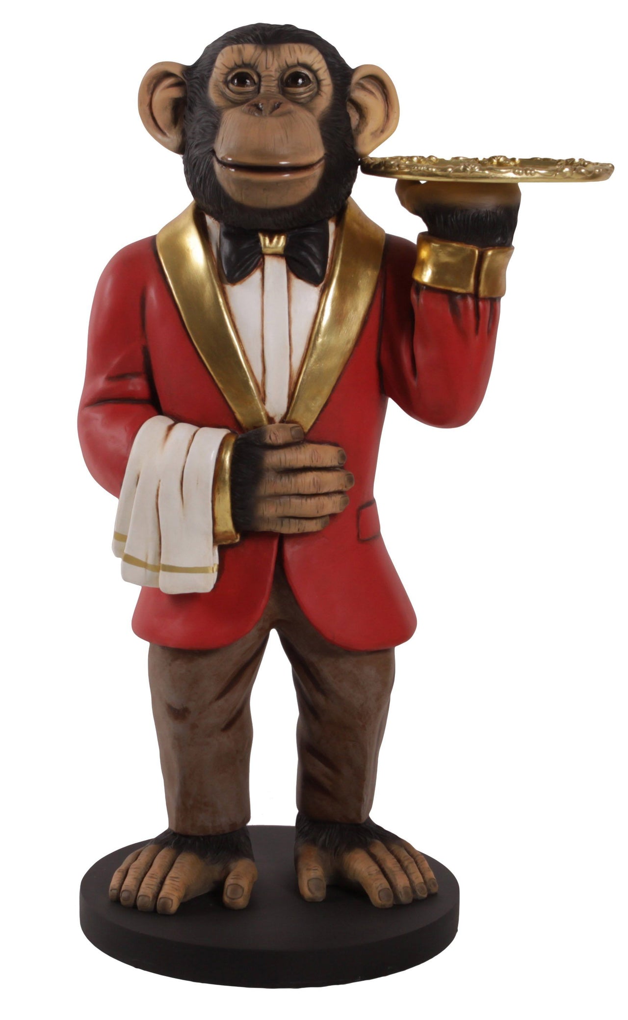 AFD Chadsy the Chimp Waiter 37.5" Tall Statuary AFD Multi-Colored 