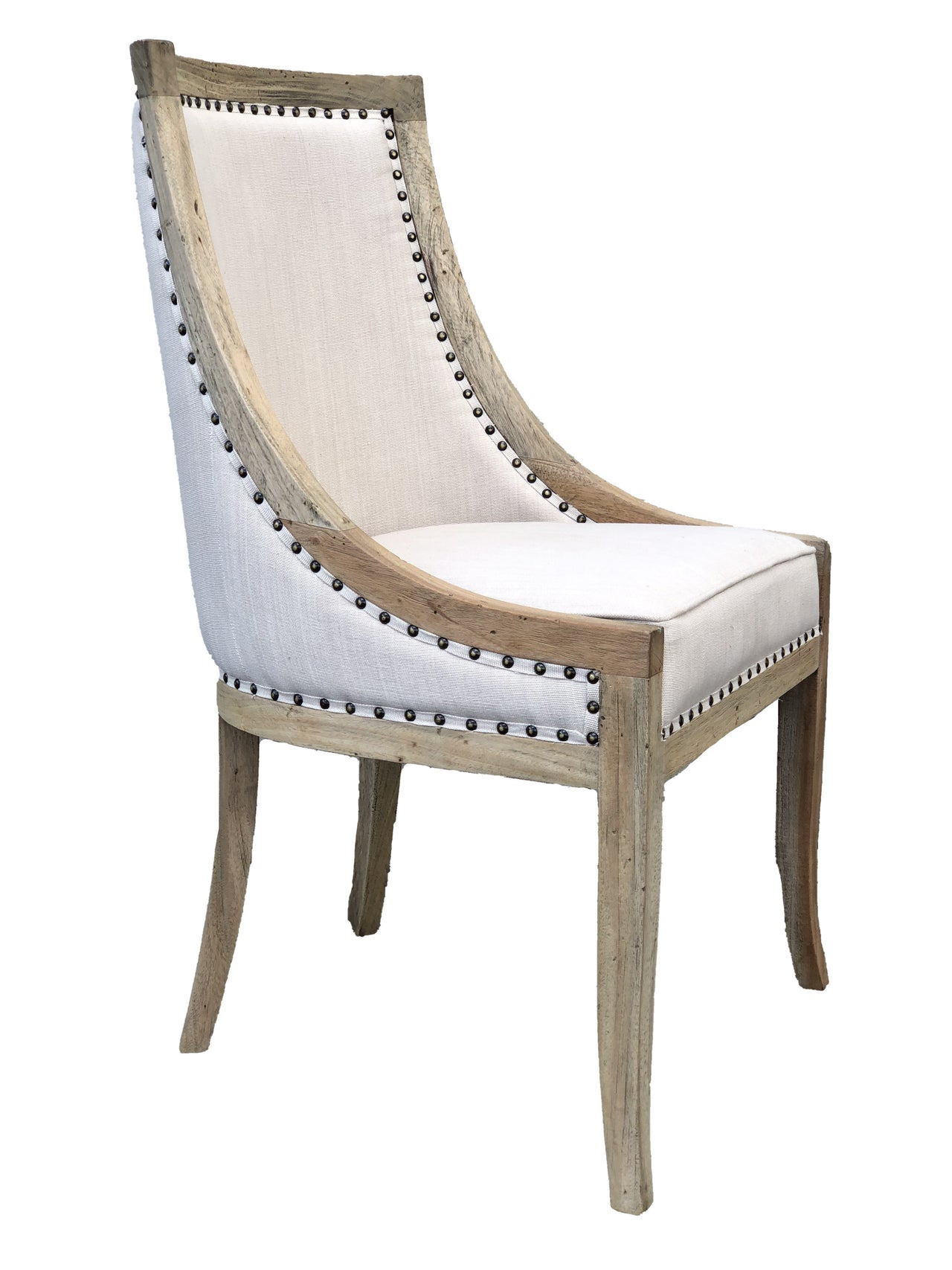 AFD Farmhouse Barrel Dining Chair Chairs AFD Natural, White 