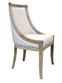 Thumbnail for AFD Farmhouse Barrel Dining Chair Chairs AFD Natural, White 