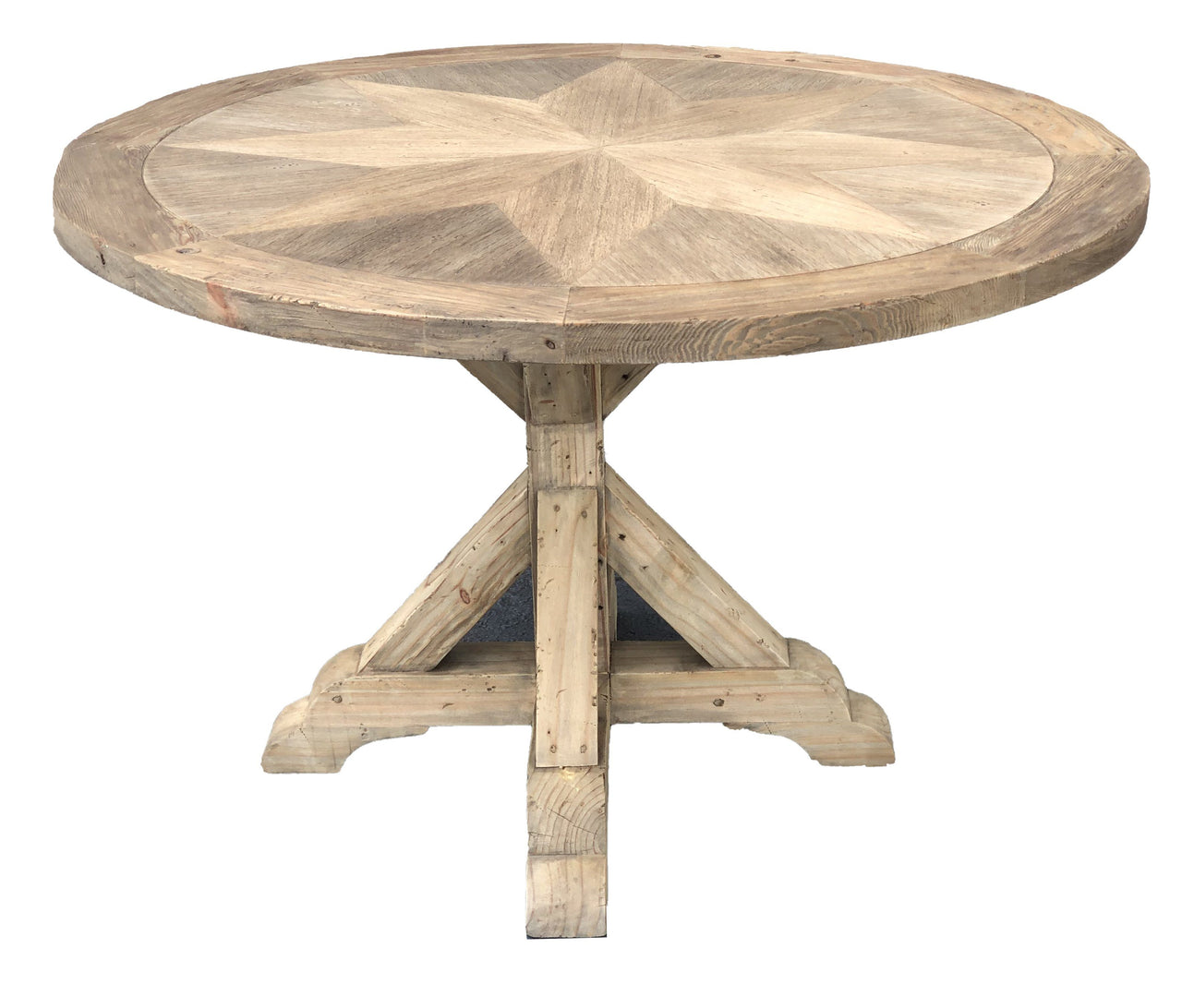 AFD Farmhouse Diamond 48'' Rd Dining Table Tables AFD Natural 