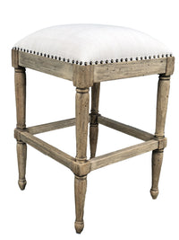 Thumbnail for AFD Farmhouse Backless Counter Stool Stools AFD Natural, White 