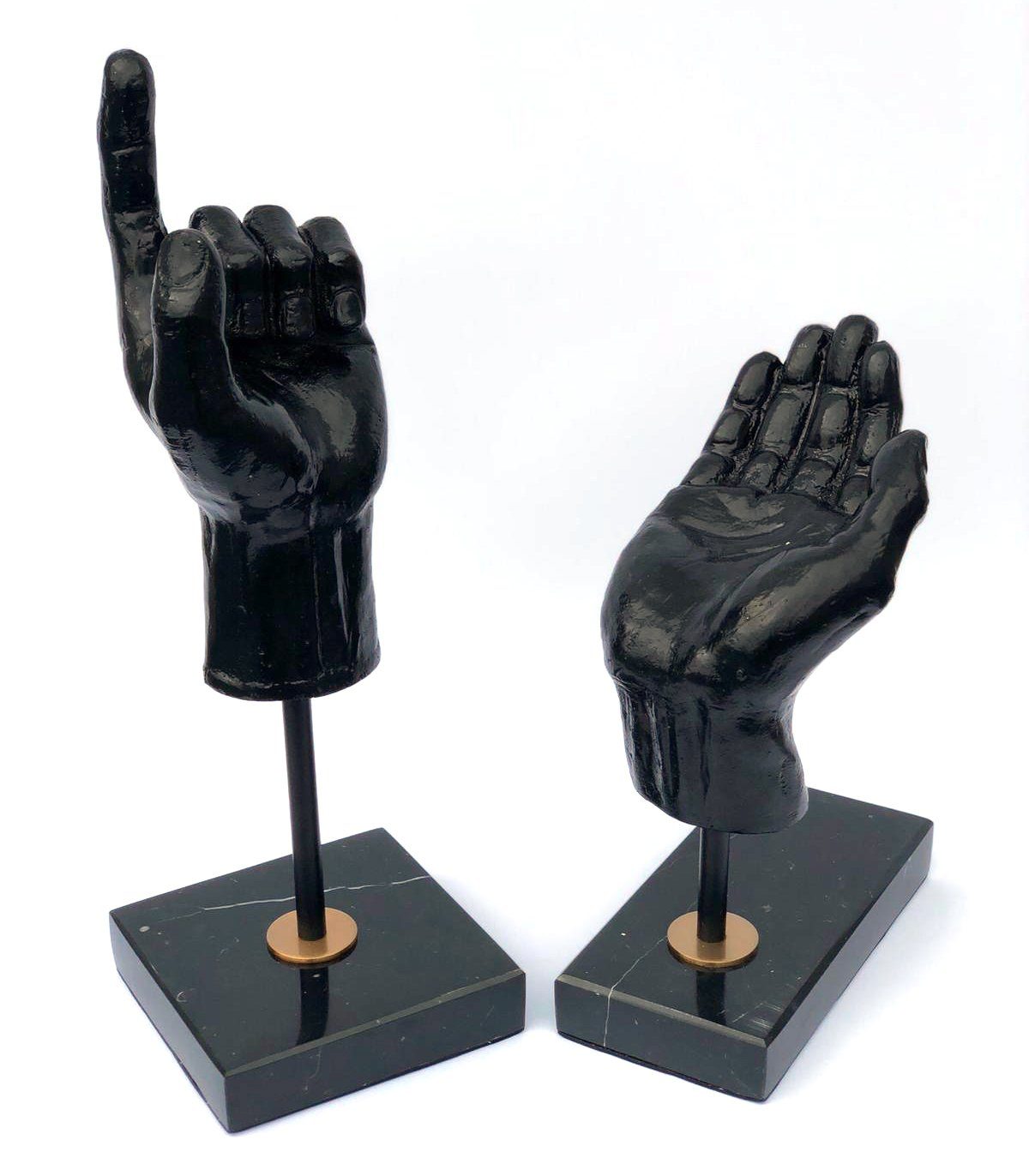 AFD Set 2 Gluethem 2 Hands Meral Marble Décor AFD Black 