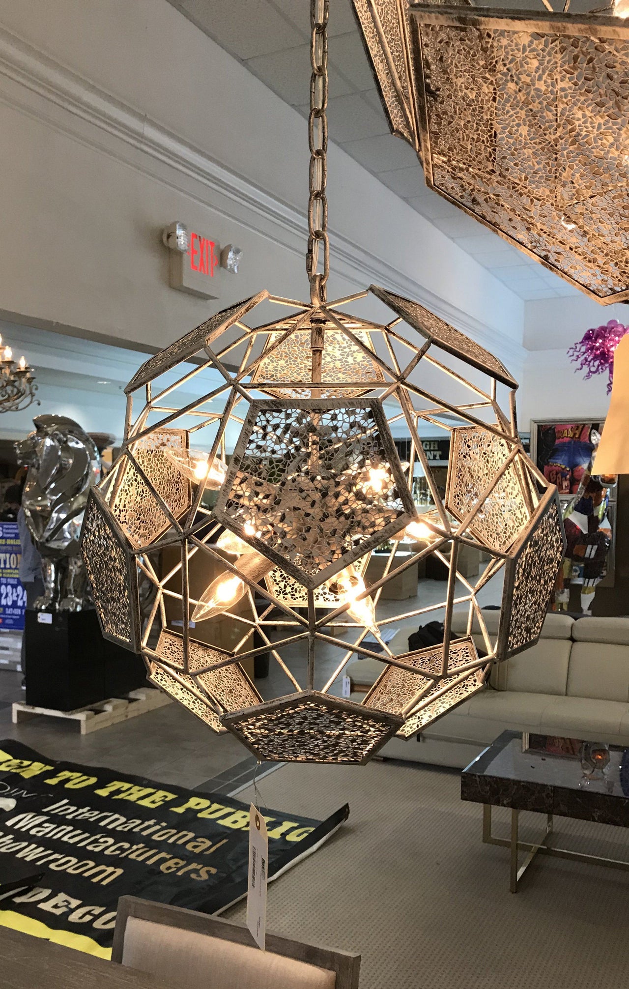 AFD Silver Hermisphere 9 Light Lighting AFD Silver 
