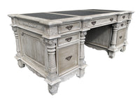 Thumbnail for AFD Mystique Mahogany Monarch Executive Desk Desks AFD Grey 