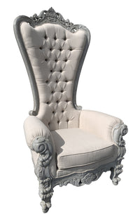 Thumbnail for AFD Mystique Continental Linen Queen Chair Chairs AFD Grey 