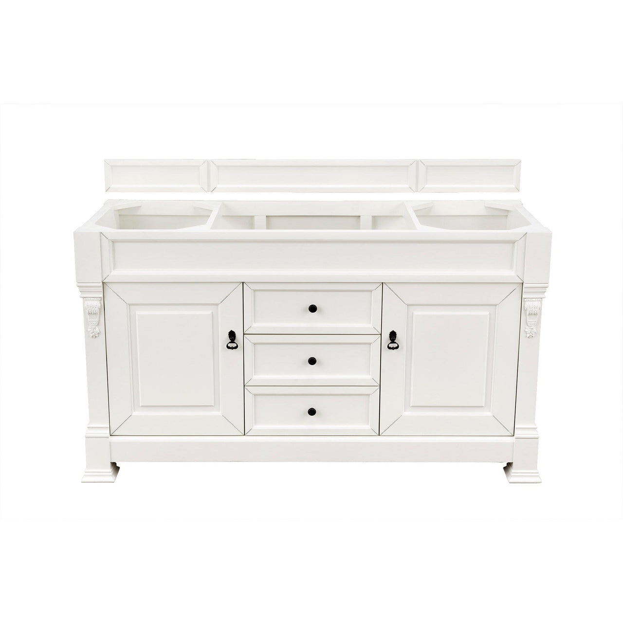 James Martin Brookfield 60" Single Vanity Vanities James Martin Bright White Cabinet Only 