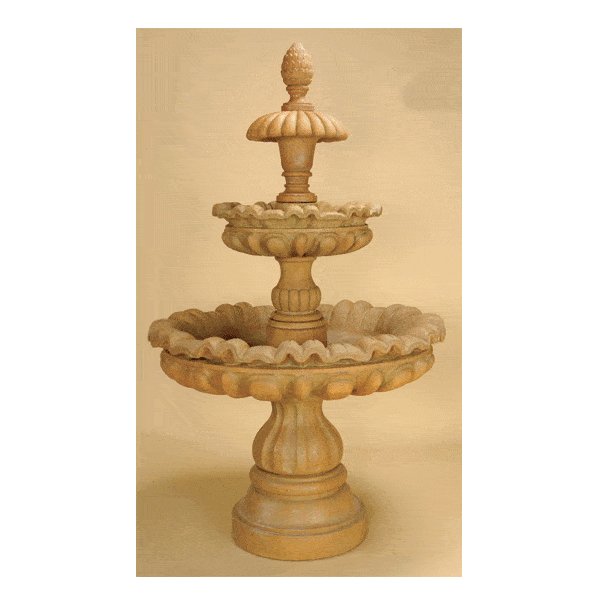 Julia Three Tier Outdoor Cast Stone Garden Fountain Fountain Tuscan 