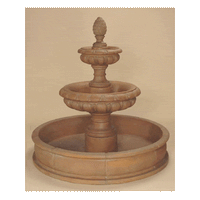 Thumbnail for Lombardina Two Tier Pond Outdoor Cast Stone Garden Fountain Fountain Tuscan 