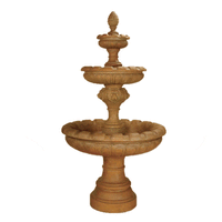 Thumbnail for Monegasque Three Tier Outdoor Cast Stone Garden Fountain Fountain Tuscan 