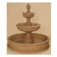 Thumbnail for Patio Artistes Two Tier Pond Outdoor Cast Stone Garden Fountain Fountain Tuscan 