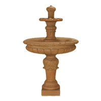 Thumbnail for Corona Two Tier Outdoor Cast Stone Garden Fountain Fountain Tuscan 