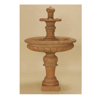 Thumbnail for Corona Two Tier Outdoor Cast Stone Garden Fountain Fountain Tuscan 