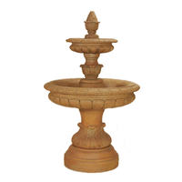 Thumbnail for Rosea Two Tier Outdoor Cast Stone Garden Fountain Fountain Tuscan 