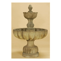 Thumbnail for Urbino Grande Short Two Tier Outdoor Cast Stone Garden Fountain Fountain Tuscan 