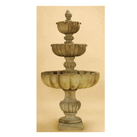 Thumbnail for Urbino Grande Tall Three Tier Outdoor Cast Stone Garden Fountain Fountain Tuscan 