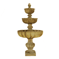 Thumbnail for Urbino Grande Tall Three Tier Outdoor Cast Stone Garden Fountain Fountain Tuscan 