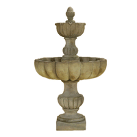 Thumbnail for Urbino Grande Tall Two Tier Outdoor Cast Stone Garden Fountain Fountain Tuscan 