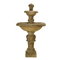 Thumbnail for Barcellona Two Tier Outdoor Cast Stone Garden Fountain Fountain Tuscan 