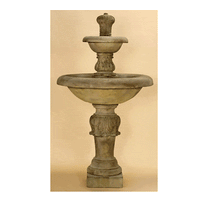 Thumbnail for Barcellona Two Tier Outdoor Cast Stone Garden Fountain Fountain Tuscan 