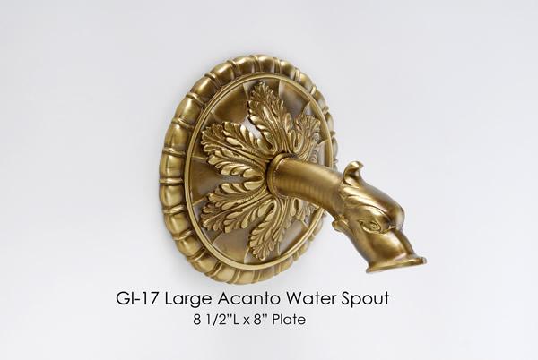 Large Acanto Water Spout Spout Tuscan 