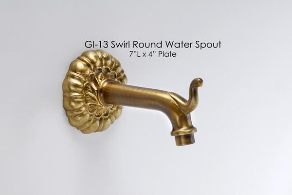 Swirl Round Water Spout Spout Tuscan 