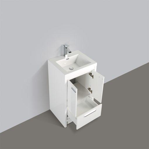 Eviva Grace 24 in. White Bathroom Vanity with White Integrated Acrylic Countertop Vanity Eviva 