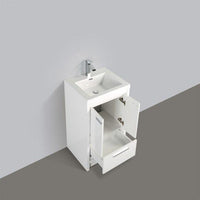 Thumbnail for Eviva Grace 24 in. White Bathroom Vanity with White Integrated Acrylic Countertop Vanity Eviva 