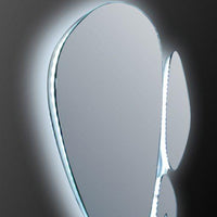 Thumbnail for Eviva Evolution EVMR37-39X30-LED Modern Bathroom LED Backlit Mirror with Base Lights LED Mirror Eviva 