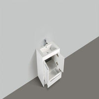 Thumbnail for Eviva Grace 30 in. White Bathroom Vanity with White Integrated Acrylic Countertop Vanity Eviva 