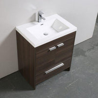 Thumbnail for Eviva Lugano 30″ Modern Bathroom Vanity w/ White Integrated Top Vanity Eviva 