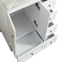 Thumbnail for Eviva Happy 30″ x 18″ Transitional Bathroom Vanity w/ White Carrara Top Vanity Eviva 