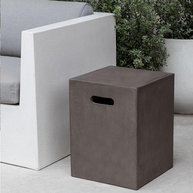 Campania International Fiber Cement Urban Garden Table - (S/1) Tables Campania International Square 