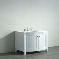 Thumbnail for Eviva Odessa Zinx+® 24″ White Bathroom Vanity with White Carrera Marble Counter-top and Porcelain Sink Bathroom Vanity Eviva 