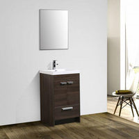 Thumbnail for Eviva Lugano 24″ Modern Bathroom Vanity w/ White Integrated Top Vanity Eviva 