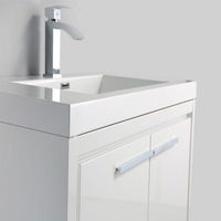 Thumbnail for Eviva Grace 36 in. White Bathroom Vanity with White Integrated Acrylic Countertop Vanity Eviva 