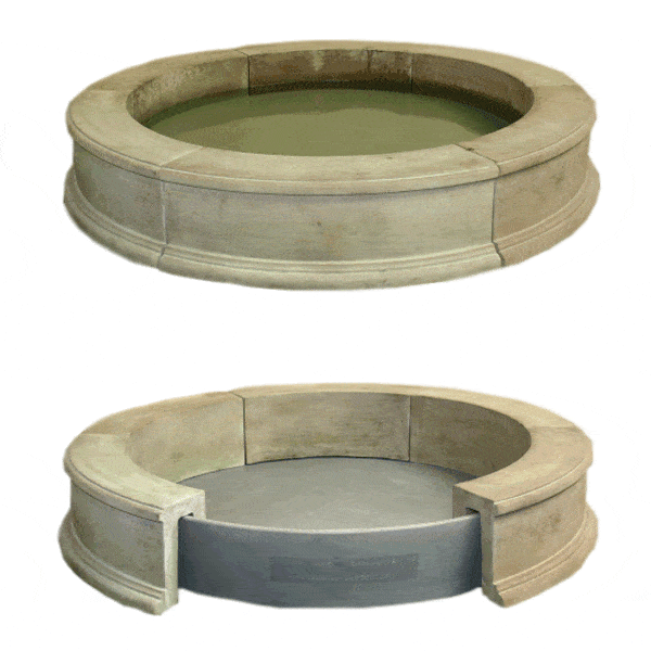 Easy Pond Outdoor Cast Stone Garden Fountain Fountain Tuscan 