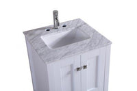 Thumbnail for Totti Shaker 24″ Transitional Bathroom Vanity with White Carrera Countertop Vanity Eviva 