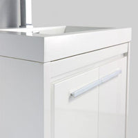Thumbnail for Eviva Grace 30 in. White Bathroom Vanity with White Integrated Acrylic Countertop Vanity Eviva 