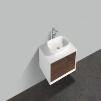 Thumbnail for Eviva Santa Monica 30″ Wall Mount Bathroom Vanity w/ Solid Surface Sink Vanity Eviva 